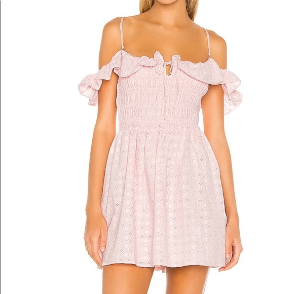 MAJORELLE Nelvin Mini Dress in Baby Pink - Picture 2 of 16